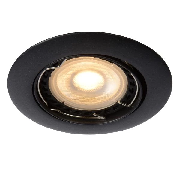 Lucide FOCUS - Inbouwspot - Ø 8,1 cm - LED Dimb. - GU10 - 3x5W 3000K - Zwart - Set van 3 - detail 2